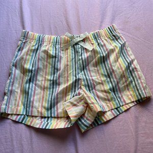 Girls Old Navy rainbow striped shorts